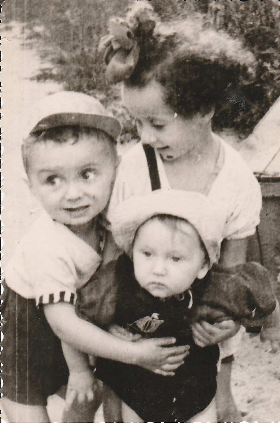 About 1957: Dmitry and Valya holding Mark