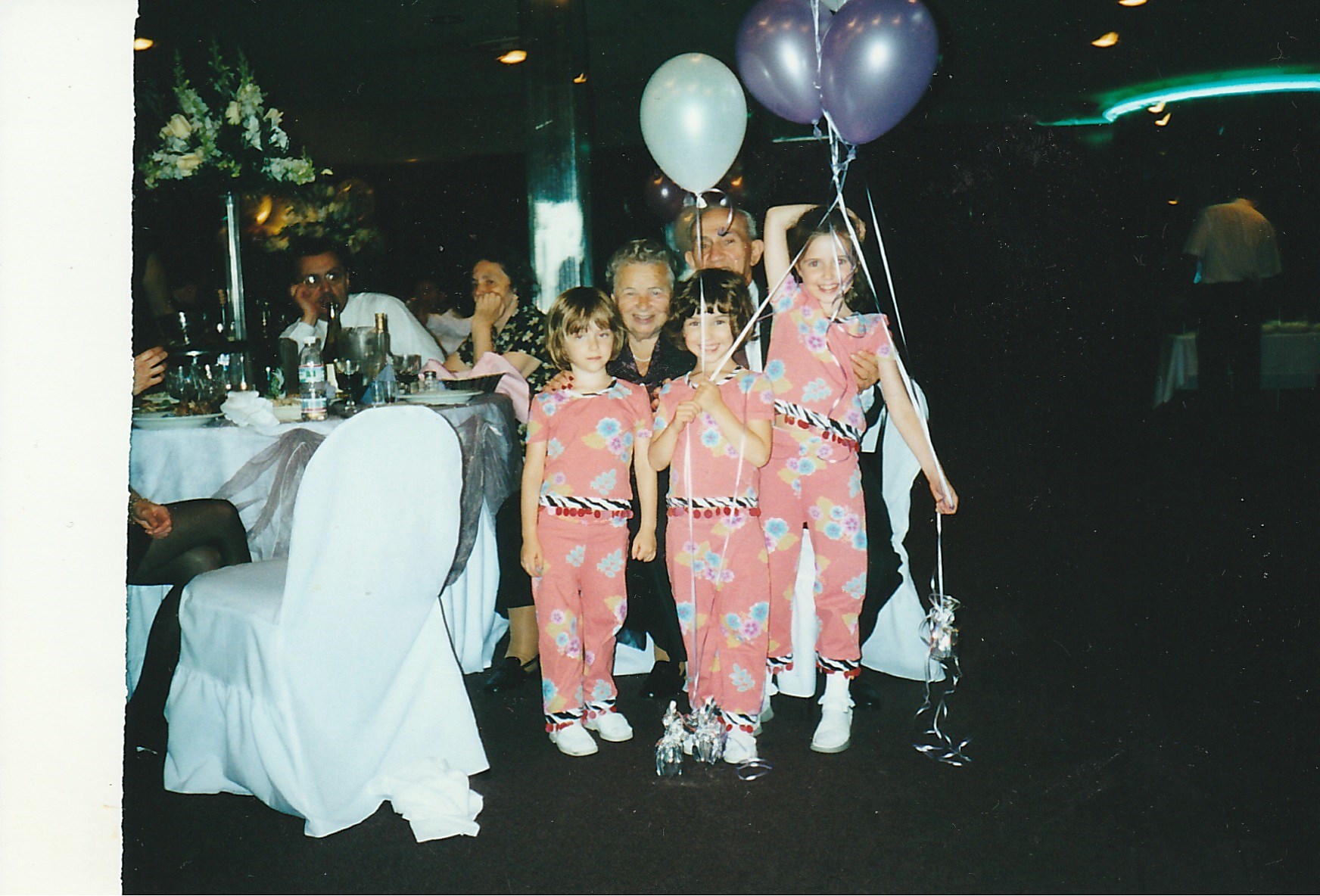 Isaak and Gnesia with grandchildrens. 2002, Kids: Meira, Mara, Leah