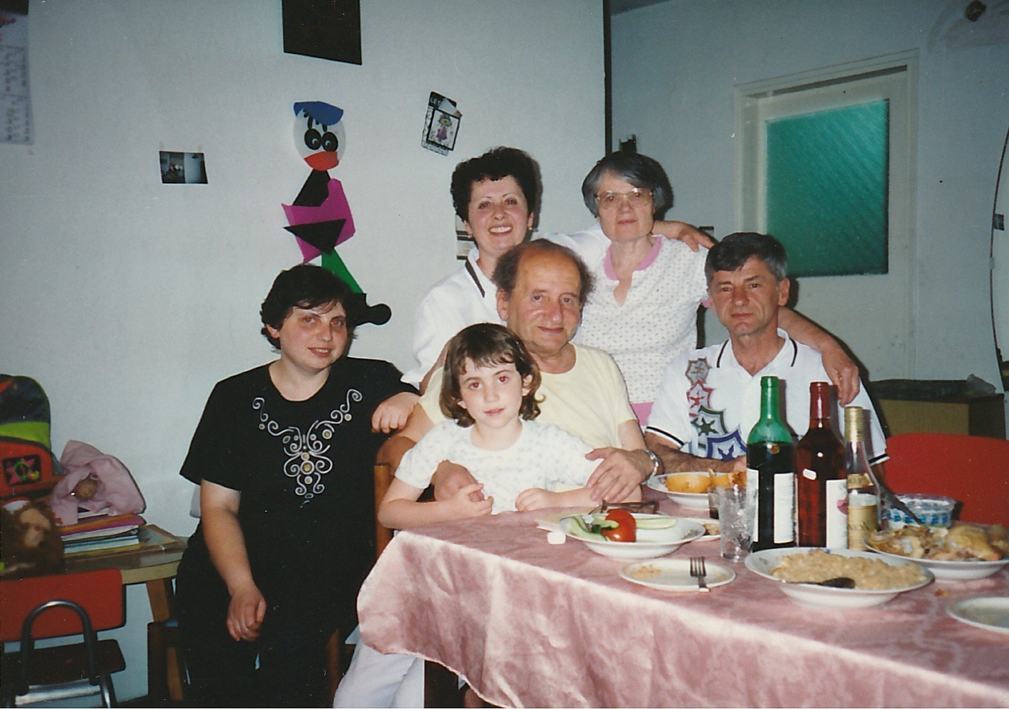 In Israel, Standing: Valia, Luba, nSitting: Sofa, .., Grisha, Grisha Taksa